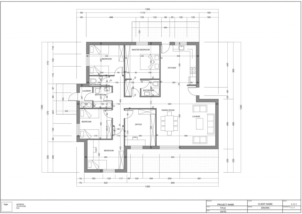 Autocad Drawing layout 1