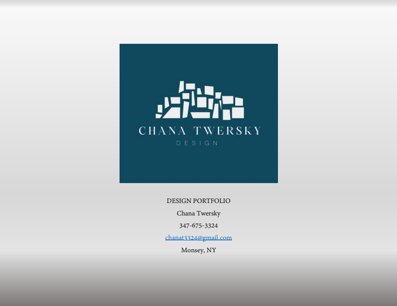 Chana Twersky Portfolio