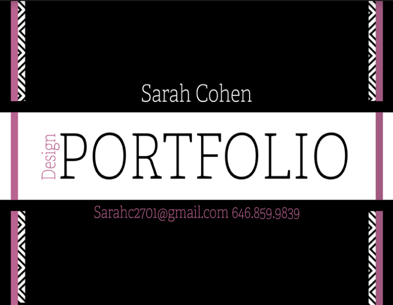 Sarah Cohen Portfolio